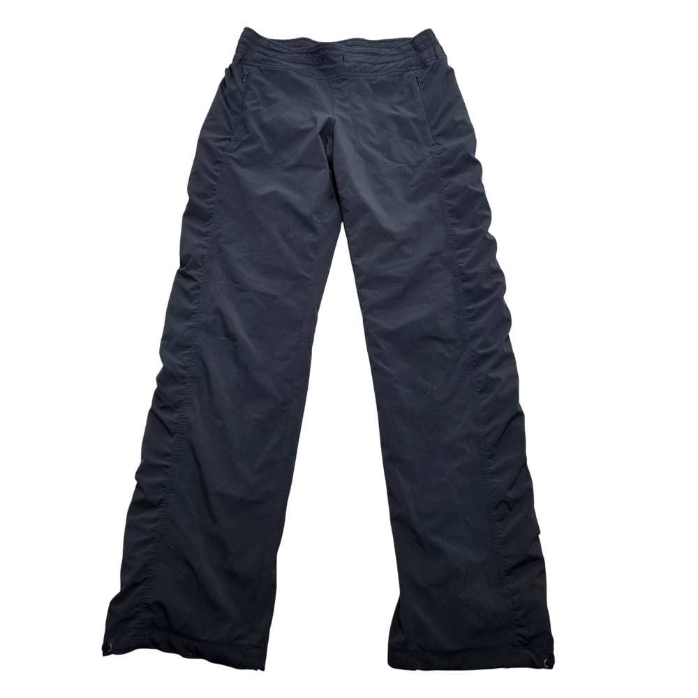 Athleta Black Ruched Hiking Zipper Pockets Bungee Cuffs FA16 700026462 Mens *